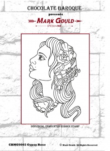 Mark Gould - Gypsy Rose individual unmounted rubber stamp - A6